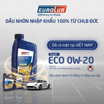 Eurolub Super Eco 0w-20 đã có mặt tại Việt Nam