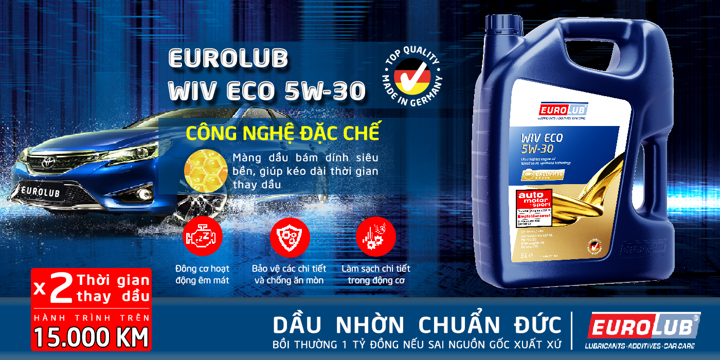 Kia Cerato thay dầu nhớt 5w 30 eurolub