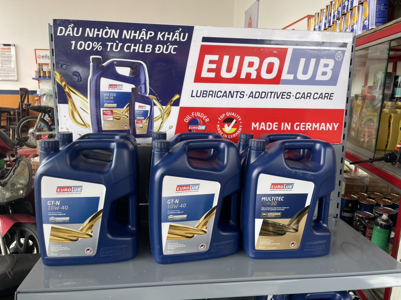 Dầu nhờn nhập khẩu từ Đức