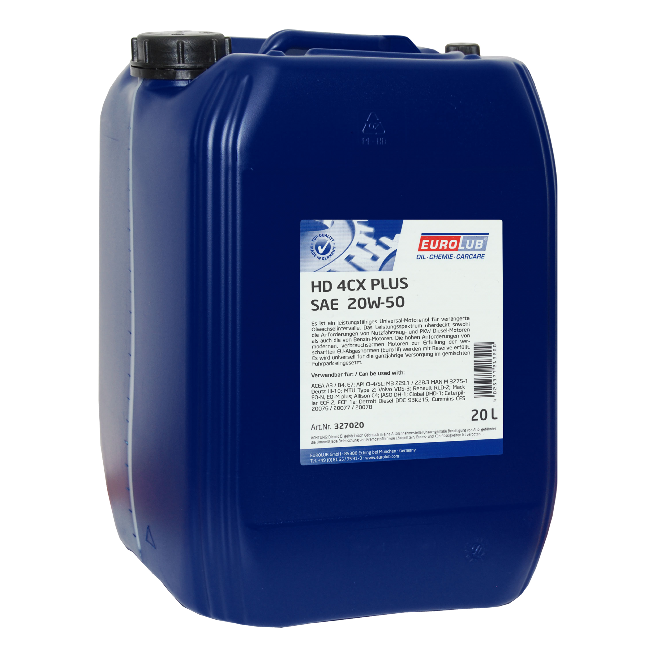 HD 4CX PLUS SAE 20W-50